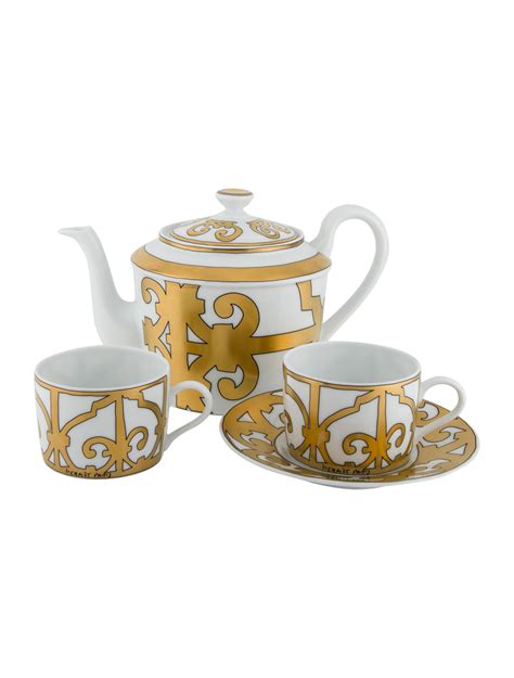 hermes tea service tableware